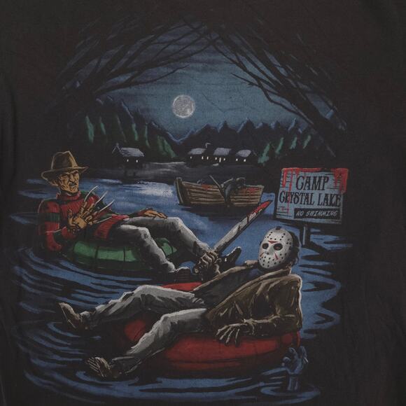 Nightmare On Elm Street Movie Crew Neck Short Sleeve T Shirt Mens Size L Black - Picture 4 of 9